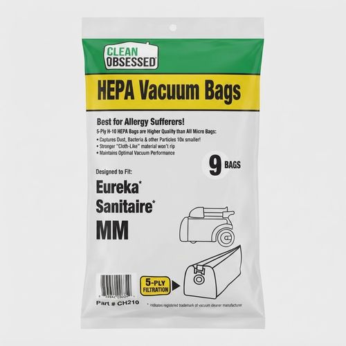 H-10 HEPA Cloth Bags Type MM, 9-Pack